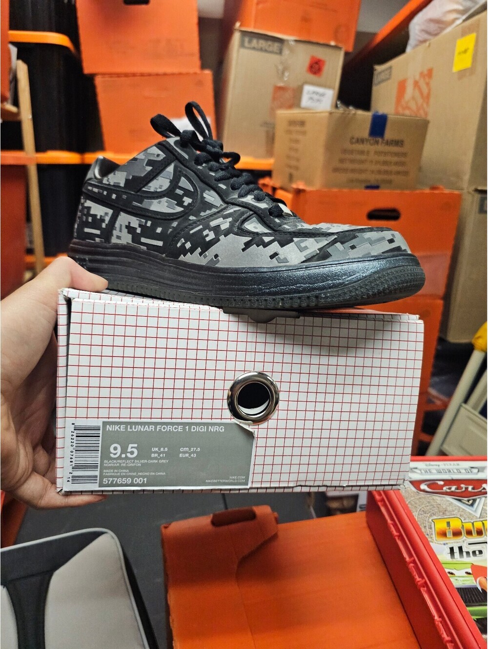 NIKE LUNAR FORCE 1 DIGI NRG 577659-001 size 9